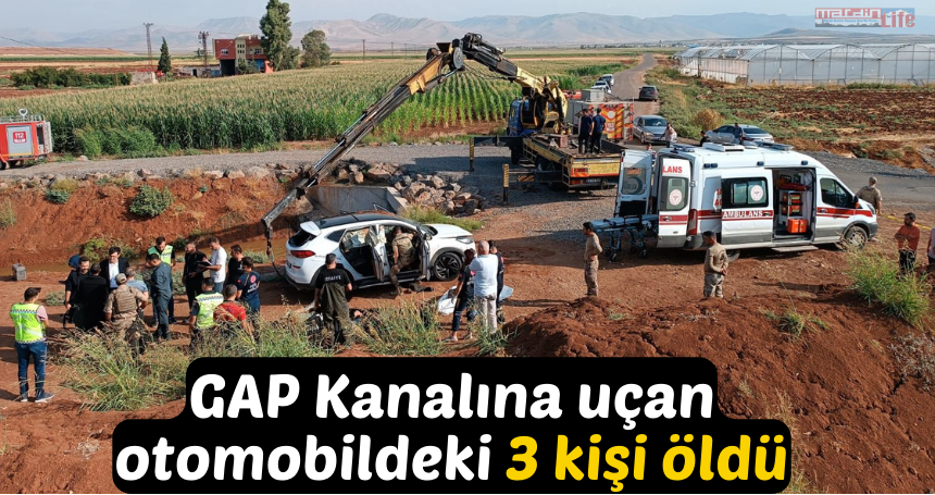 GAP Kanalına uçan otomobildeki 3 kişi öldü