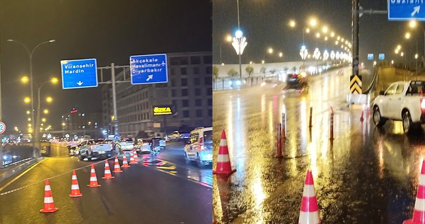 Şanlıurfa'da riskli alt geçitler trafiğe kapatıldı