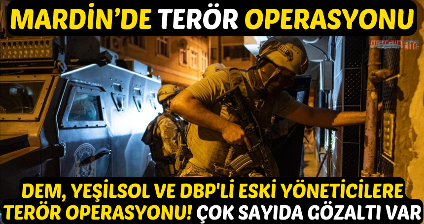 DEM, Yeşilsol ve DBP'li eski yöneticilere terör operasyonu! Çok sayıda gözaltı var