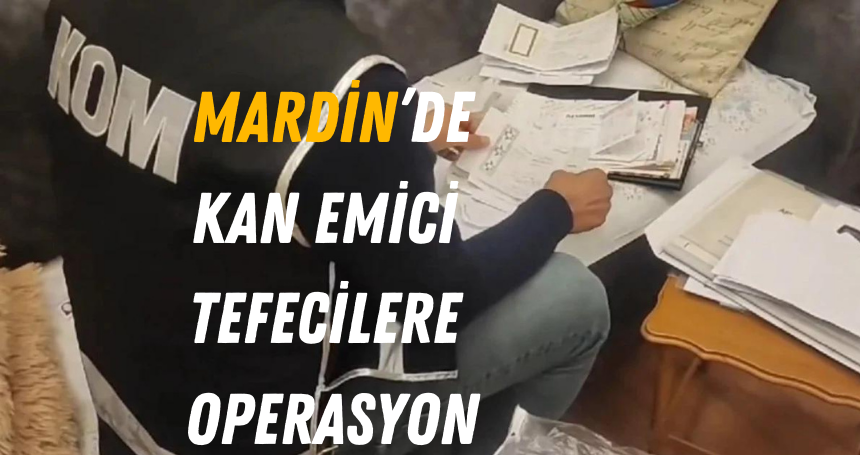 Mardin'de Tefecilere Operasyon