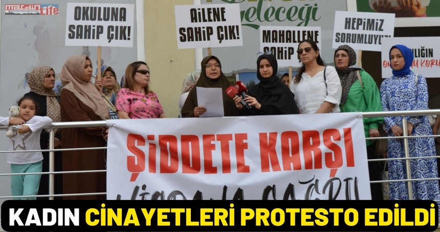 Mardin’de kadın cinayetleri protesto edildi