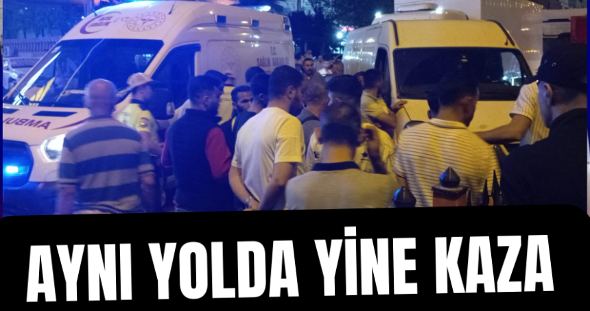 Vali Ozan Caddesi'nde yine kaza yeniden kaza!