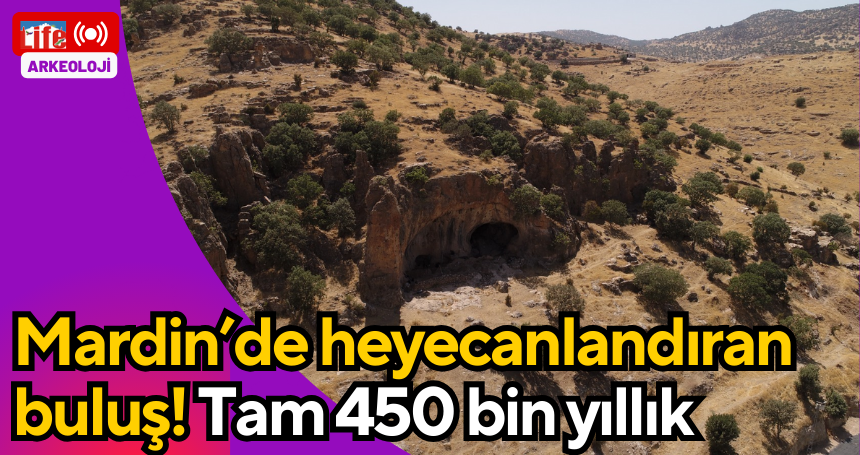 Mardin’de heyecanlandıran buluş! Tam 450 bin yıllık