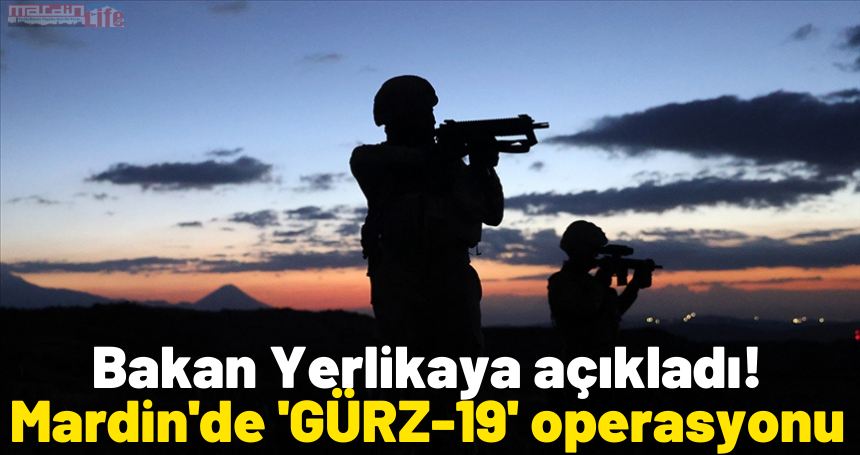 Bakan Yerlikaya açıkladı! Mardin'de 'GÜRZ-19' operasyonu