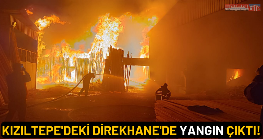 Kızıltepe'deki Direkhane'de yangın çıktı!