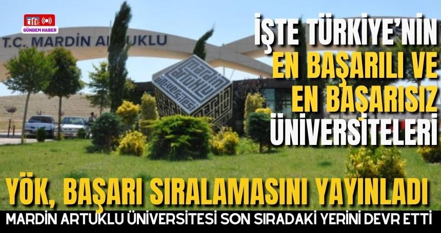 Üniversitelerin 2024 sıralaması belli oldu! Artuklu Üniversitesi son sıradaki yerini devretti