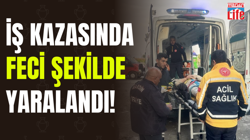 İş Kazasında feci şekilde yaralandı!