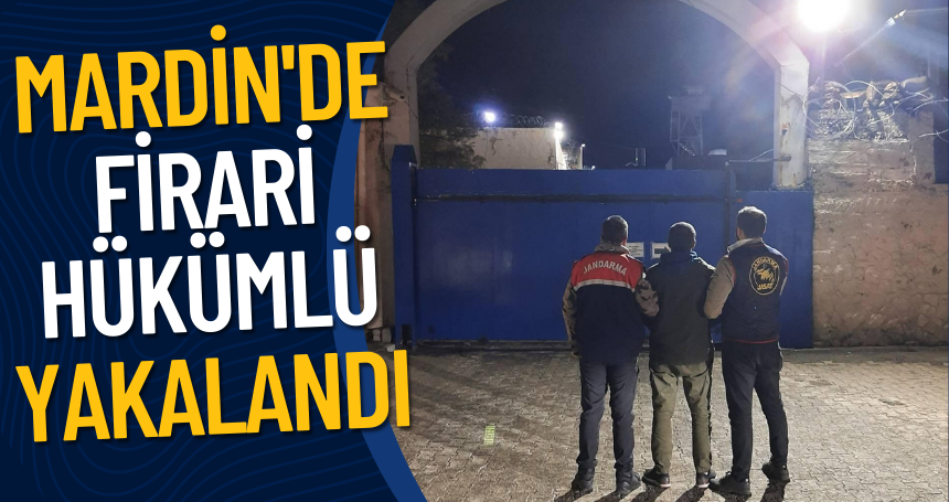 Mardin'de firari hükümlü yakalandı