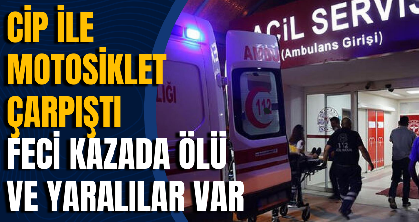 Mardin'de cip ile motosiklet çarpıştı, feci kazada ölü ve yaralılar var