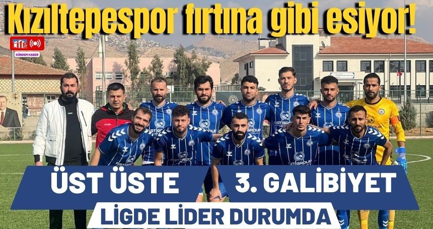 Kızıltepe Spor Şampiyonluğa Koşuyor: Üst Üste 3. Galibiyet!