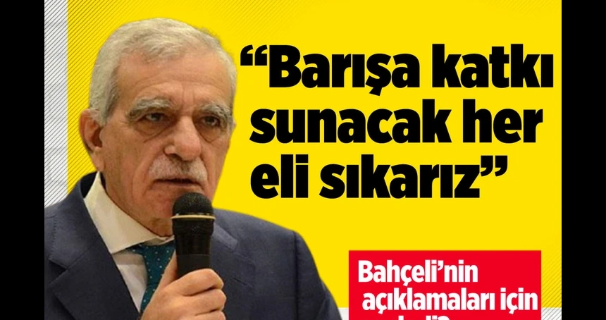 Türk: Barışa katkı sunacak her eli sıkarız