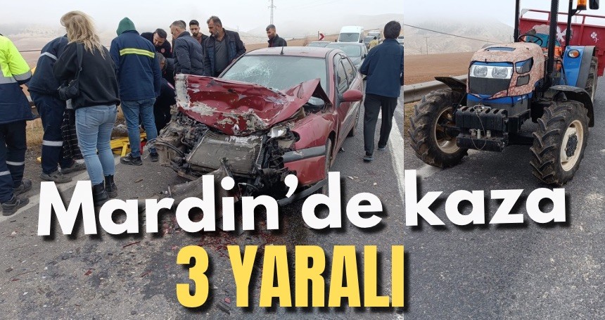 Mardin’de Trafik Kazası: 3 yaralı