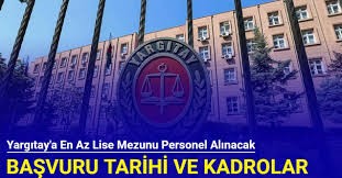 KPSS şartı aranıyor! Yargıtay Başkanlığına 70 personel alımı yapılacak!