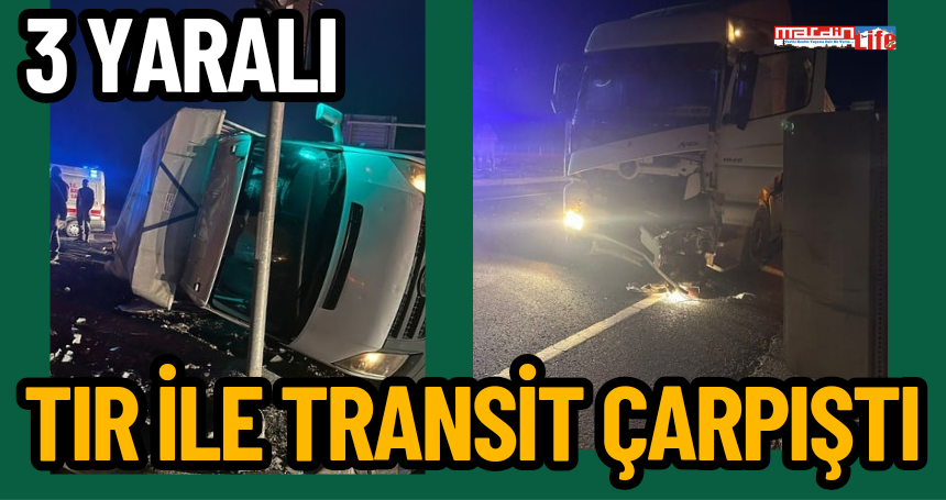 Mardin'de tır ile transit çarpıştı: 3 Yaralı