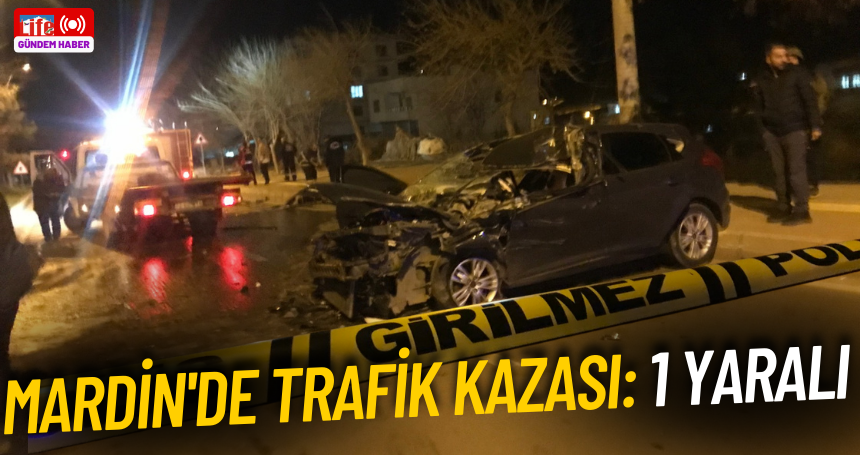 Mardin'de trafik kazası: 1 yaralı