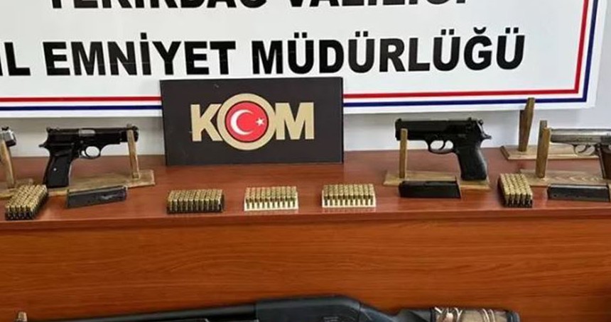 Tekirdağ'da silah kaçakçılığı operasyonunda 7 şüpheli gözaltına alındı