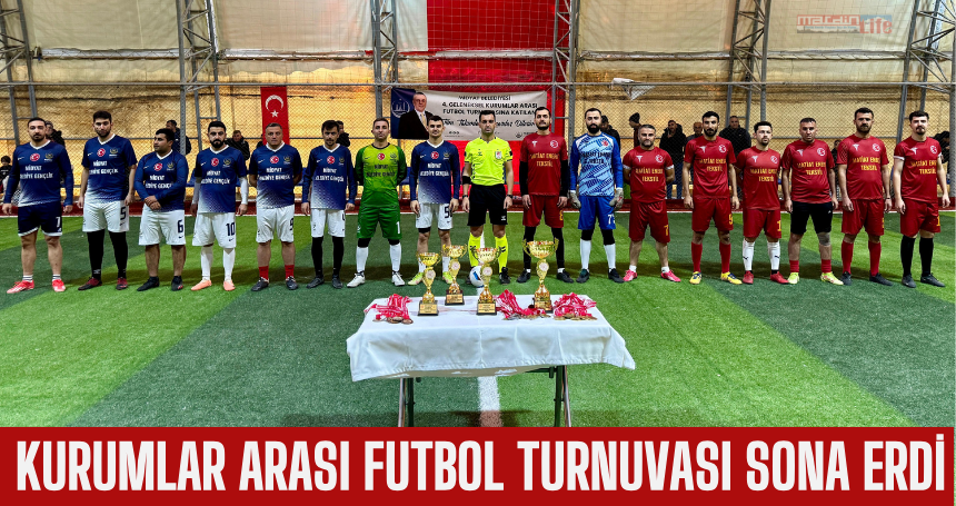 Mardin'de kurumlar arası futbol turnuvası sona erdi