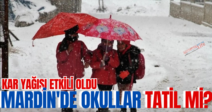 Mardin'de okullar tatil mi ?