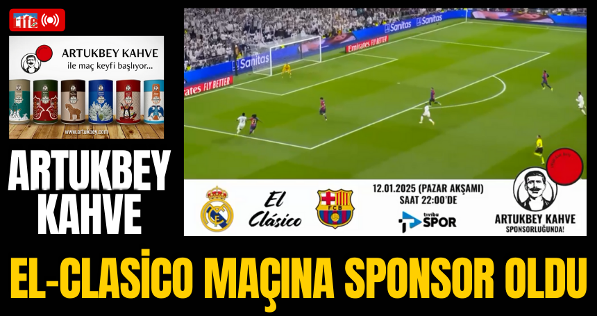 Artukbey Kahve El-Clasico maçına sponsor oldu