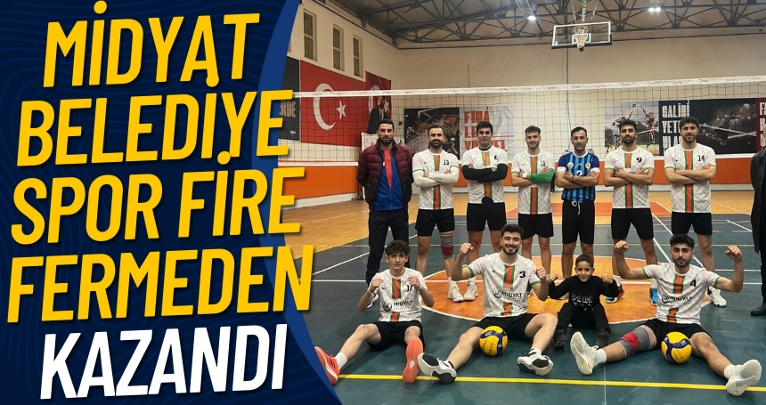 Midyat Belediye spor fire fermeden kazandı