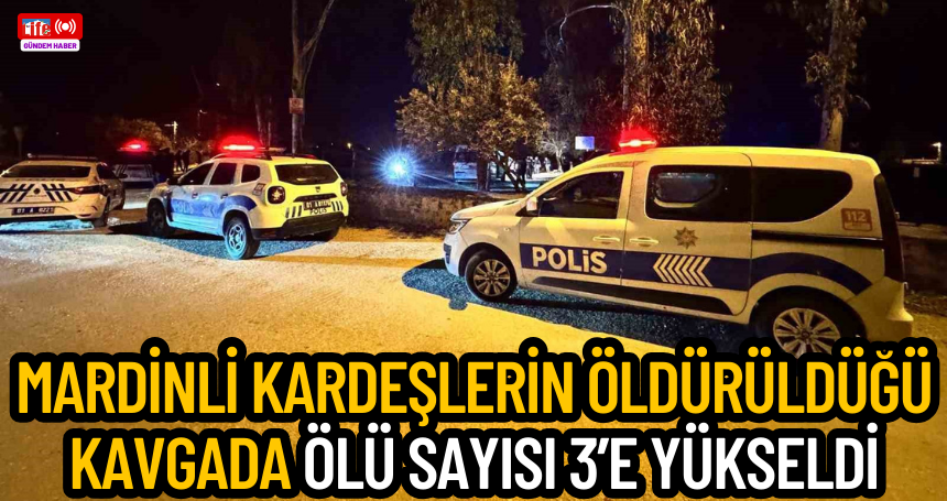 Mardinli kardeşlerin öldürüldüğü kavgada ölü sayısı 3’e yükseldi