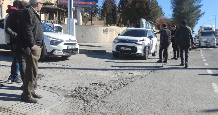 Diyarbakır'da maddi hasarlı trafik kazası