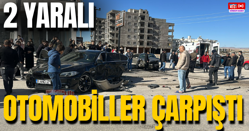 Mardin’de otomobiller çarpıştı: 2 yaralı