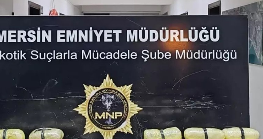 Mersin'de 43 kilogram metamfetamin ele geçirildi