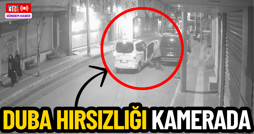 Duba hırsızlığı kamerada