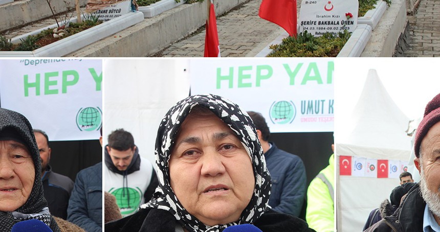 Yakınlarını kaybeden depremzedelerden STK'lara teşekkür