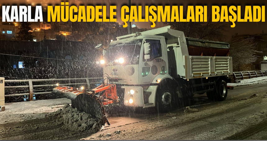 Karla Mücadele Çalışmaları Başladı