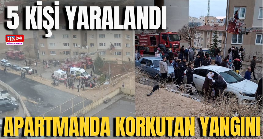 Mardin’de Apartmanda korkutan Yangını: 5 Kişi Yaralandı