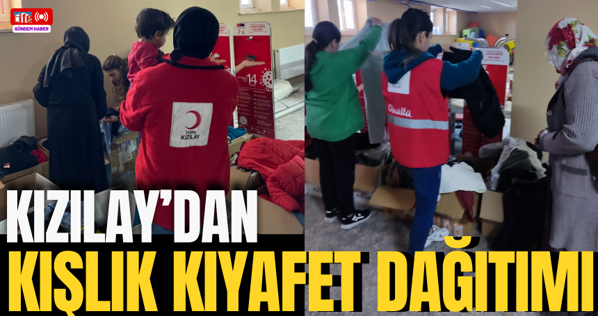 Kızılay'dan Kışlık Kıyafet Dağıtımı