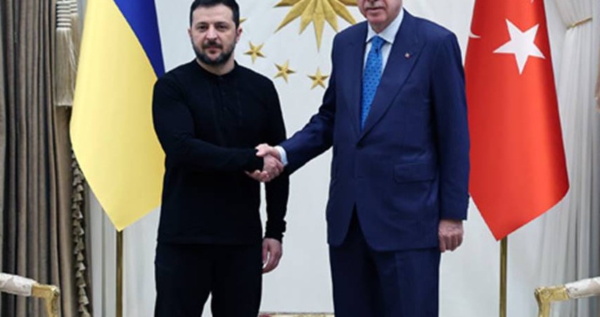 Zelenskiy, Cumhurbaşkanı Erdoğan'la bir araya geldi