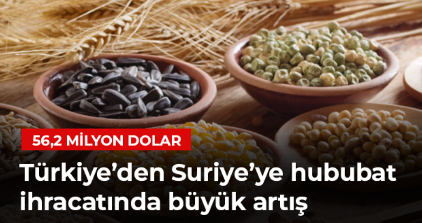 Suriye’ye Hububat İhracatında Rekor Artış