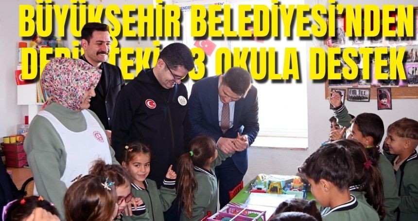 Büyükşehirden Derik'teki Okullara Destek