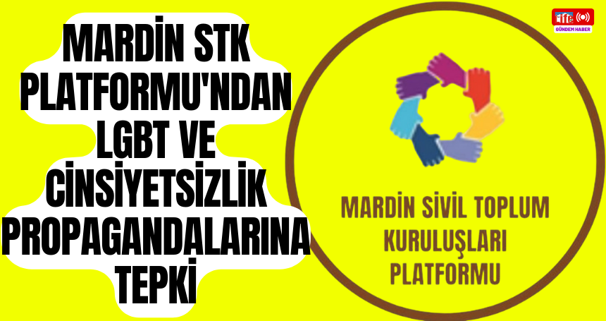 Mardin STK Platformu'ndan LGBT ve Cinsiyetsizlik Propagandalarına Tepki