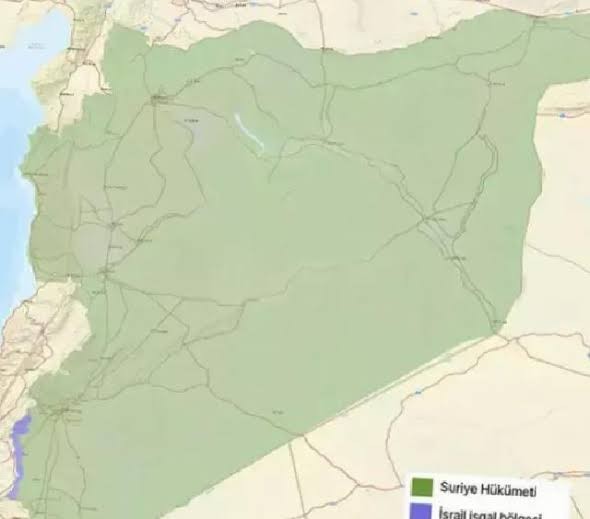 Suriye haritası tamamen yeşile büründü